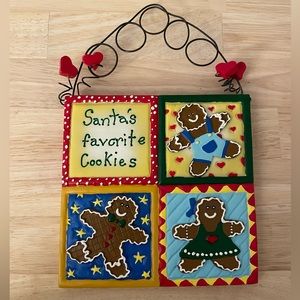 ❤️‍🔥3/$27❤️‍🔥Christmas Gingerbread Hanging Decor - “Santa’s Favorite Cookies”
